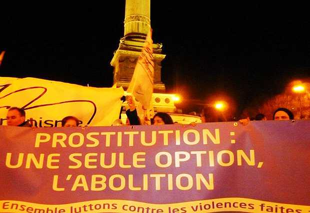 Manifestación a favor de la abolición en Francia